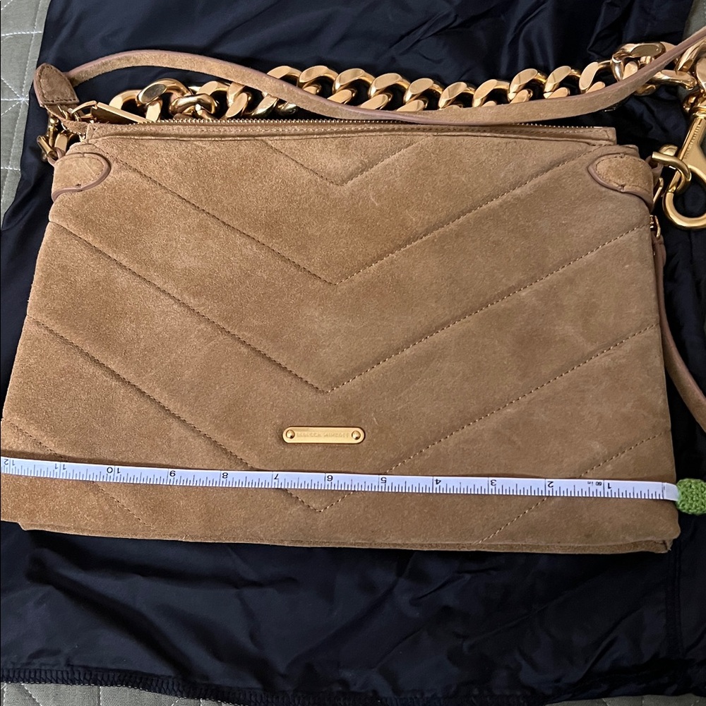 Rebecca Minkoff Edie Maxi Crossbody in Honey Gold